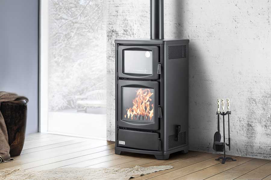 Teba Therm Kaminofen TS-16 mit Backfach