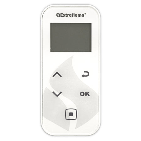 Extraflame Fernbedienung fuer Pelletofen KATIA 9 5.0 EVO mit Display und Pfeiltasten in Weiss | Klimaworld.com