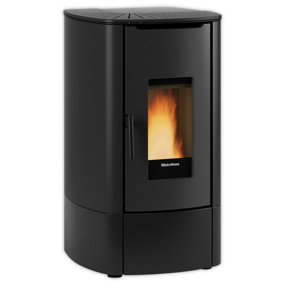 Extraflame belüfteter Pelletofen | ANGY TOP | 7,0 kW | schwarz