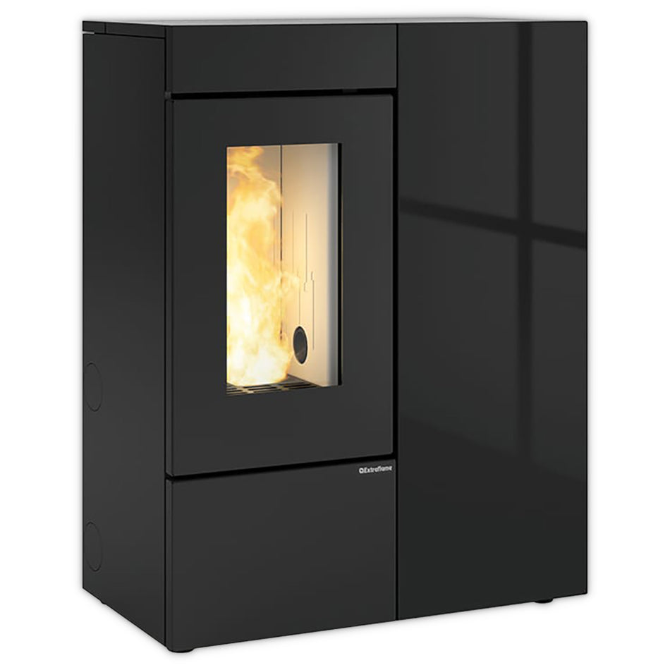 Extraflame Pelletofen | ANNALISA PLUS CRYSTAL | 12,0 kW | schwarz