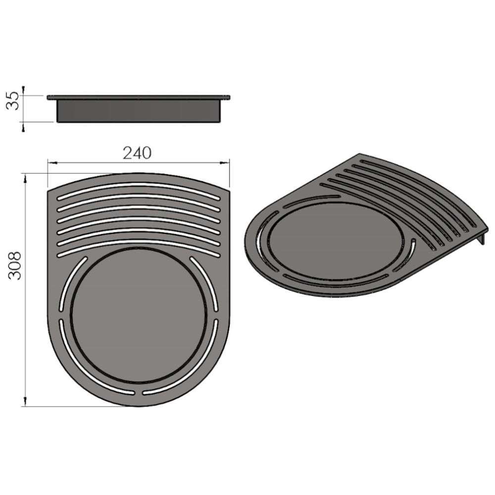 TermaTech | Toprost für Kaminöfen TT20S/TT20RS/TT21RS/TT21RHS| Schwarz