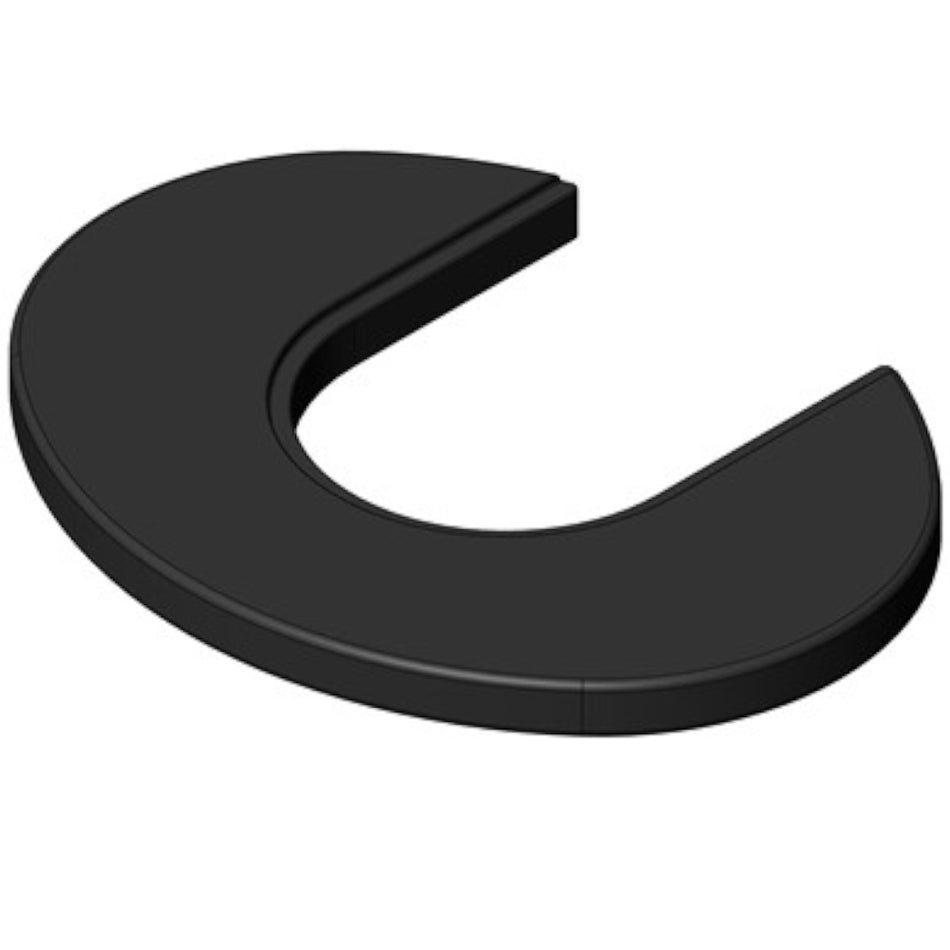 TermaTech | Speckstein Topplatte für Kaminofen TT21RS | Schwarz