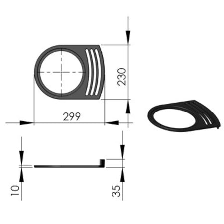 TermaTech | Toprost für Kaminöfen TT21R/TT21RL/TT21RH/TT23 | Schwarz