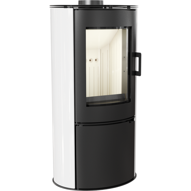 Kratki Kaminofen Koza AB S/DR | weiß | 8 kW | KOZA/AB/S/DR/KAFEL/BIALY ➔ www.klimaworld.com