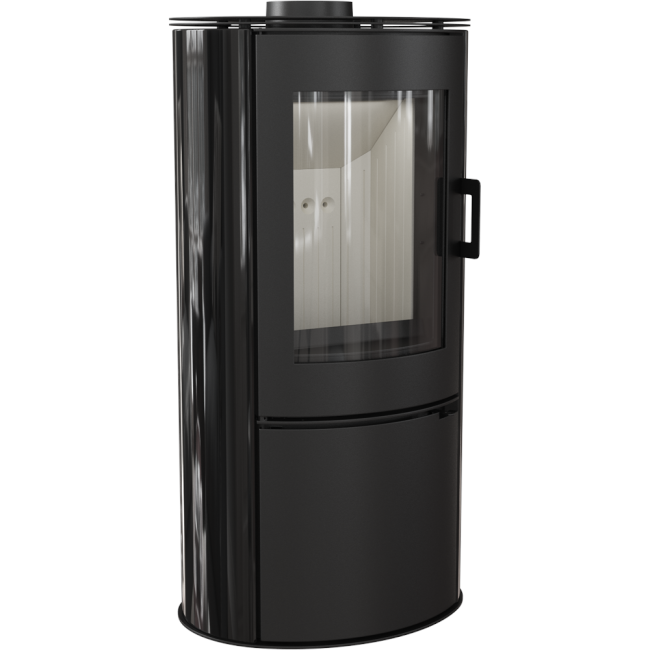 Kratki Kaminofen Koza AB S/DR/KAFEL/CZARNY | Keramik schwarz | 8 kW  ➔ www.klimaworld.com