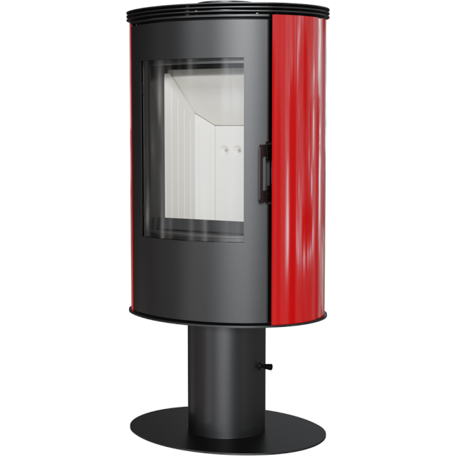 Kratki Kaminofen Koza AB S/N/O/DR/KAFEL/RED | Keramik rot | 8 kW 