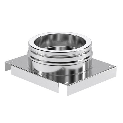 Schiedel Grundplatte | ICS | Ablauf unten |  Ø 80 mm