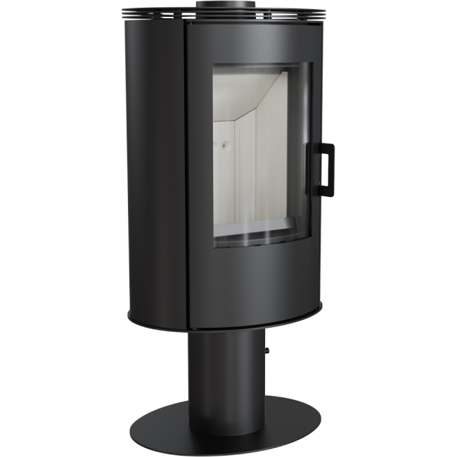 Kratki Kaminofen Koza AB S/N/O/DR | mit 360° Drehfuß | 8 kW ➔ www.klimaworld.com