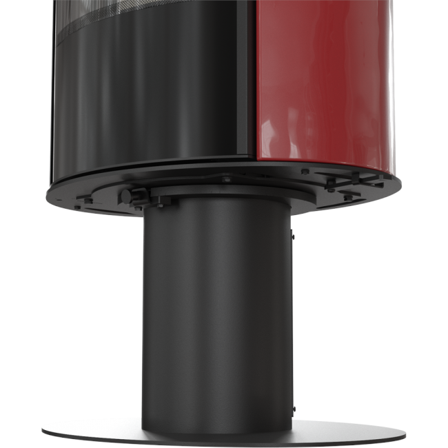 Kratki Kaminofen Koza AB S/N/O/DR/GL/KAF/RED | Keramik rot | 8 kW 