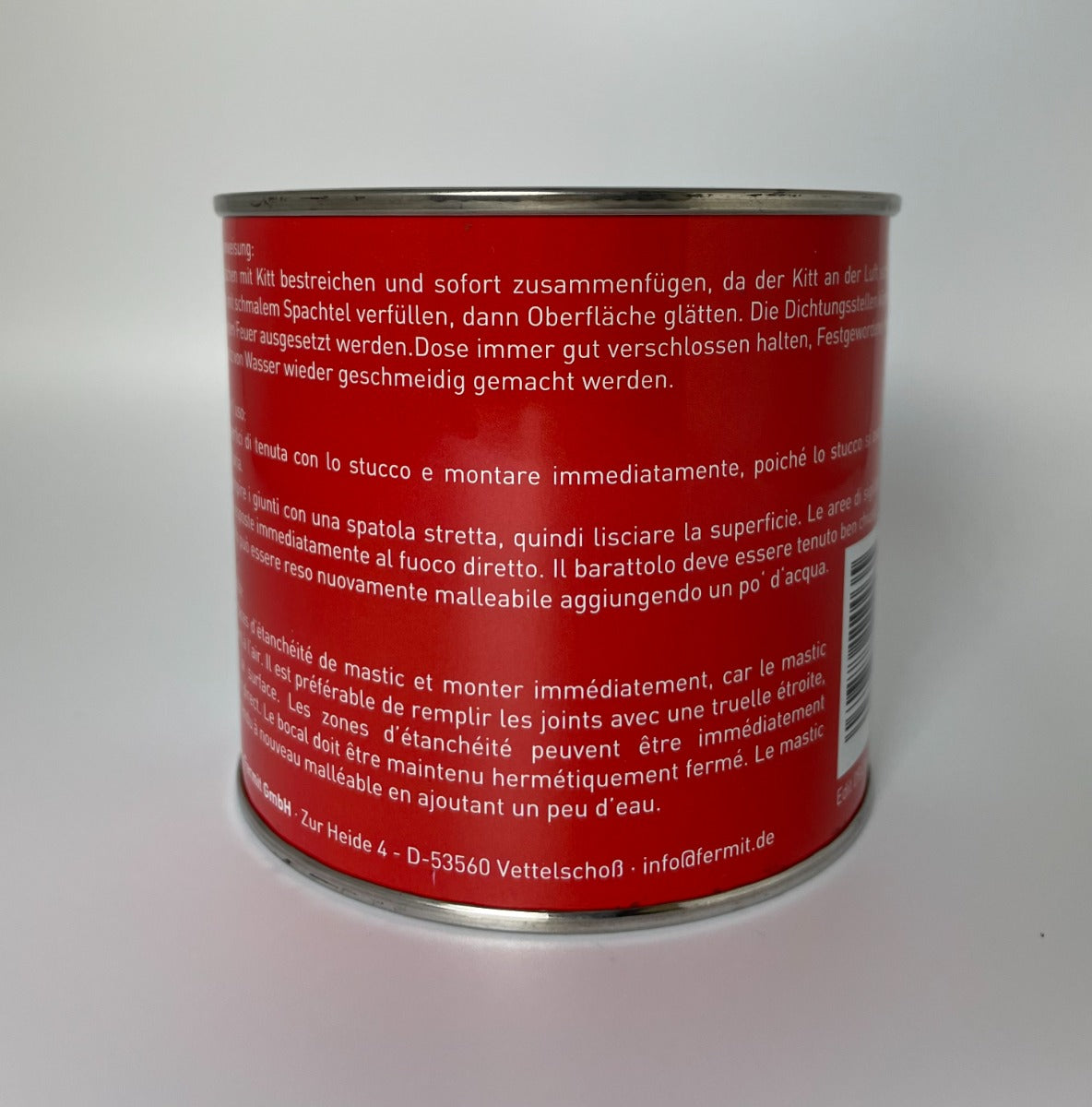 Feuerfester Kessel-Kitt Froschmarke | Fermit | 1kg Dose hinten