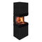 BRUNO® Kaminofen Bruno Ori | 3-seitig verglast | Farbwahl | 9 kW