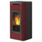 Edilkamin wasserf. Pelletofen | Tera H25 EVO | 24,2 kW | bordeaux