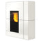 Edilkamin wasserführender Pelletofen | Blade H 23 Evo | 22,8 kW | Stahl weiß