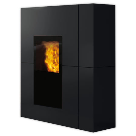 Edilkamin wasserfuehrender Kaminofen BLADE H 23 EVO, Stahl schwarz  | Klimaworld.com