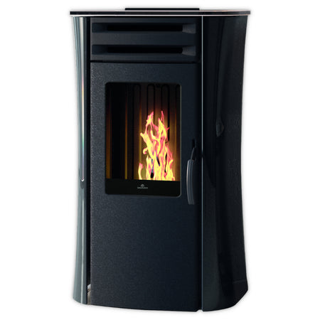 Edilkamin Dania-Serie Seitenteile Glas Schwarz