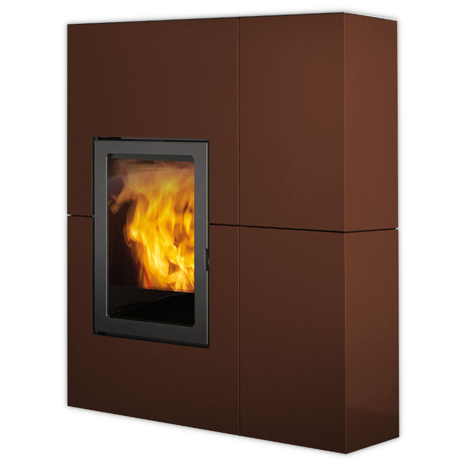 Edilkamin Pelletofen Verkleidung | BLADE 12++ EVO | Stahl bronze