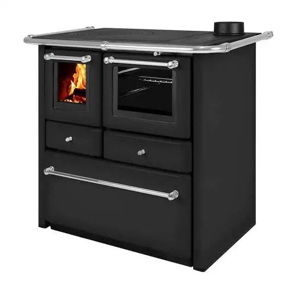 Nadja Küchenofen in Anthrazit mit Backröhre | klimaworld.com