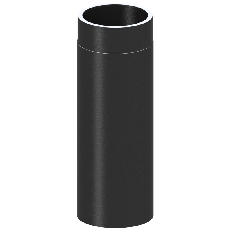 Jeremias Ofenrohr Längenelement 500 mm | schwarz 