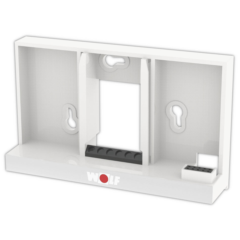 WOLF | Wandsockel für Bedienmodul BM-2 | weiß