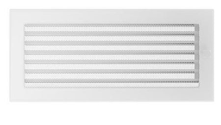 Kamingitter Lüftungsgitter Luftgitter Lamellen 17x30 cm, weiss