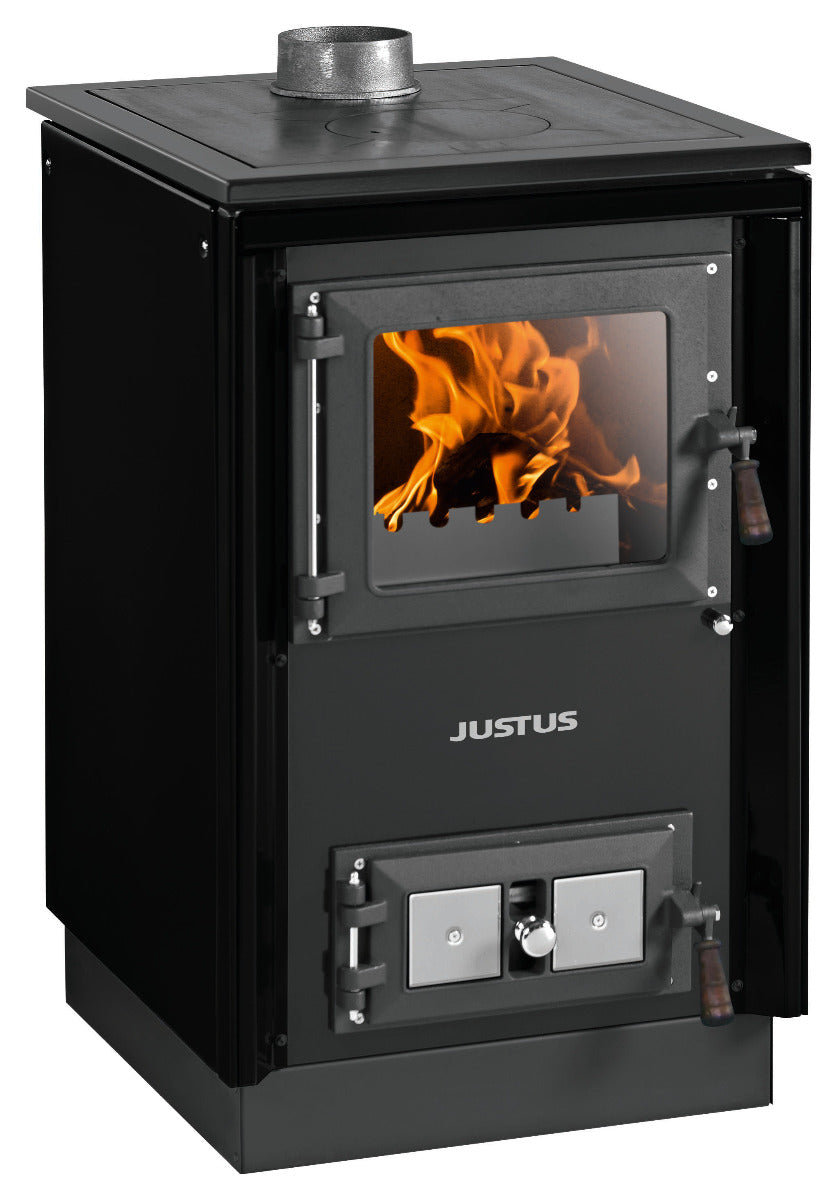 Justus Küchenofen Rustico-50 2.0 Schwarz | klimaworld.com