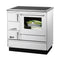 Justus Fest­brenn­stoff­herd | Linz | Weiß/Chrom | 7 kW | Rechts