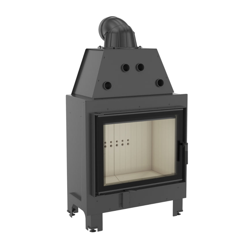 Warmluftkamineinsatz Kratki MBA 17, gerade Scheibe, 17kW