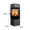 Kratki Kaminofen Thor 8 | Eckkamin - 2-seitig | 8 kW | THOR