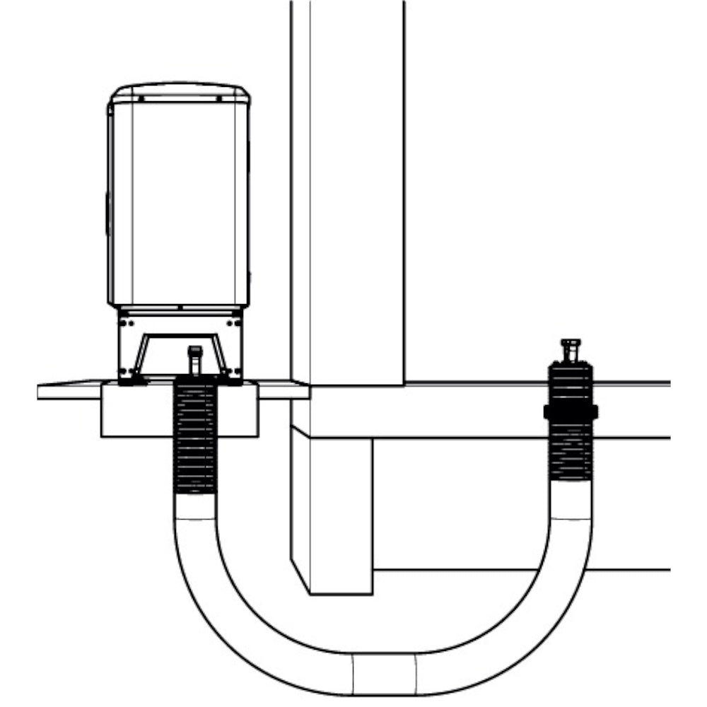 WOLF | Set Bodendurchführung für CHA | DN200/40 | 20 Meter | 9148007