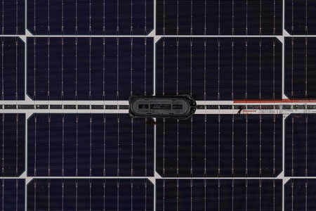 Solarmodul monokristallin Glas/Glas 400W Rückseite