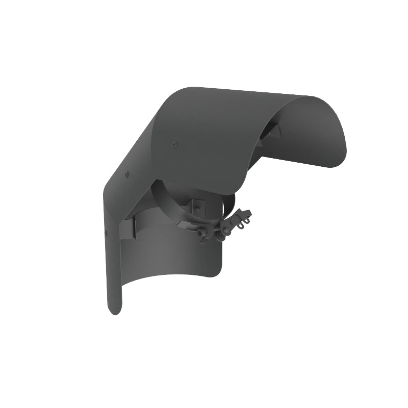 Strahlenschutz Pellet Line Bogen 90° stehend | Ø100mm | gussgrau
