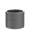 Jeremias Ofenrohr Längenelement 150mm | Gussgrau | Ø130mm