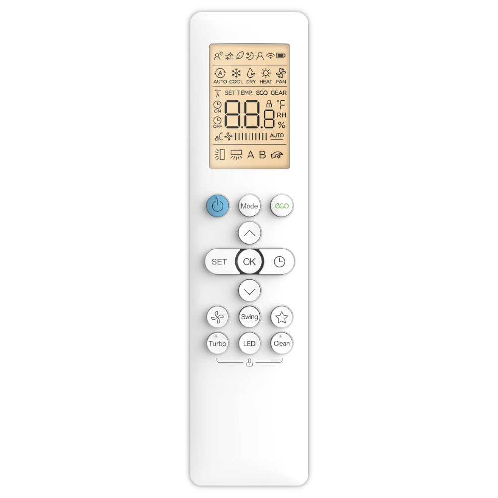 OLIMPIA SPLENDID Klimaanlage NEXYA S5 E INVERTER Fernbedienung mit Display, Tasten und Eco Button | Klimaworld.com