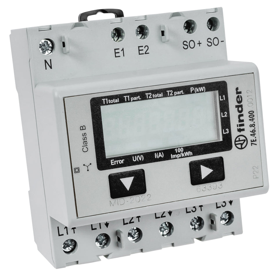 WOLF | Energiezähler mit S0-Schnittstelle | 3-phasig 