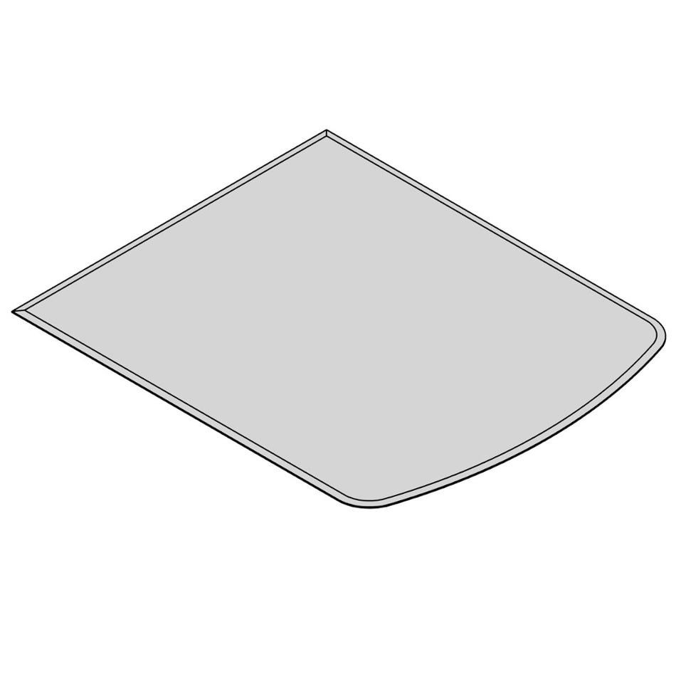 TermaTech | Bodenplatte Segmentbogen Facet | 800×1000×6 mm | Glas