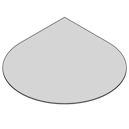 TermaTech | Bodenplatte Tropfen | 1000×1000×6 mm | Glas