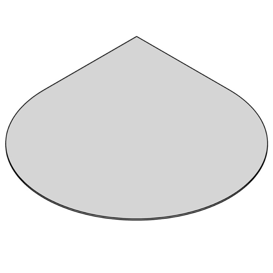 TermaTech | Bodenplatte Tropfen | 1100×1100×6 mm | Glas
