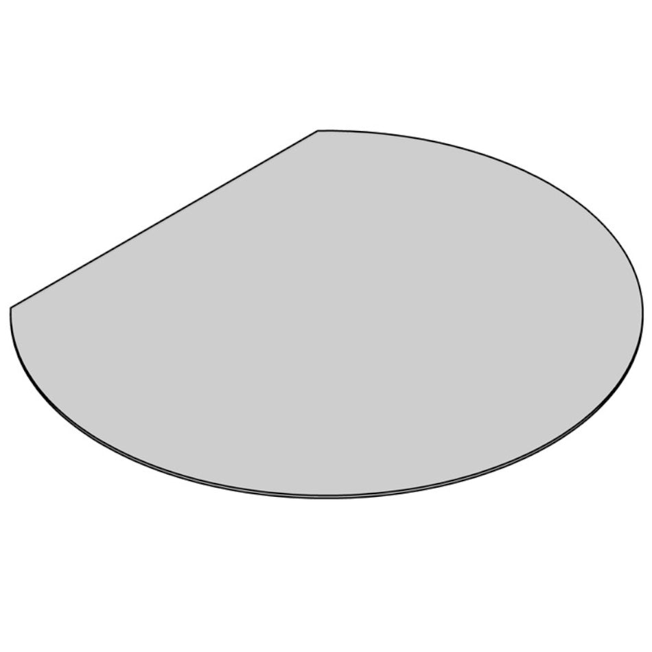 TermaTech | Bodenplatte Kreisabschnitt | 1000×917×6 mm | Glas