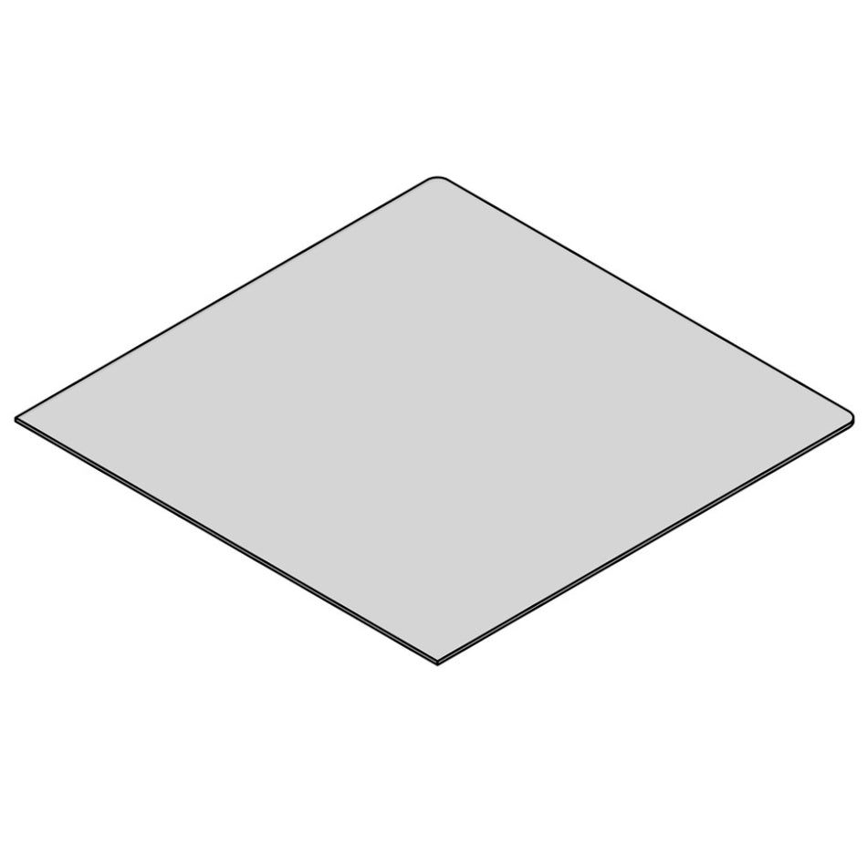 TermaTech | Bodenplatte Quadrat | 1000×1000×6 mm | Glas