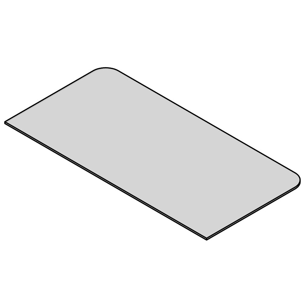TermaTech | Bodenplatte Rechteck | 400×800×6 mm | Glas