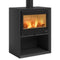 La Nordica Holzofen | DANTE.16 CON PORTALEGNA | 12,4 kW | Mattschwarz