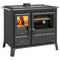 La Nordica Holzherd | GARDENIA XXL STEEL | 10,5 kW | Anthrazit-Schwarz