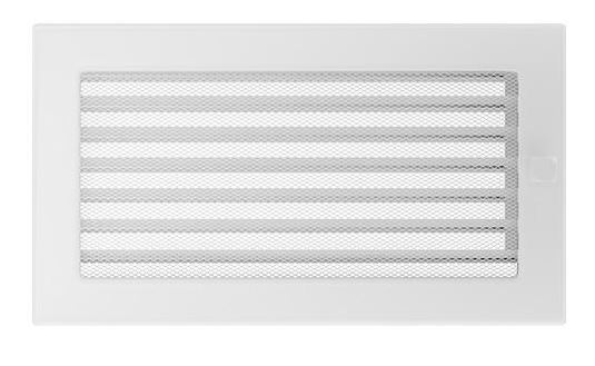 Kamingitter Lüftungsgitter Luftgitter Lamellen 17x30 cm, weiss
