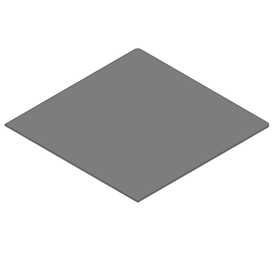 TermaTech | Bodenplatte Quadrat | 990×990×2 mm | Stahl | Hellgrau