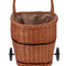 Kaminholzwagen, Holzwagen, zweifarbig gestreift ca. 48 x 45 x 50/80 cm