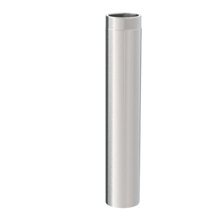 Jeremias Ofenrohr Längenelement 1000mm | Edelstahl gebürstet