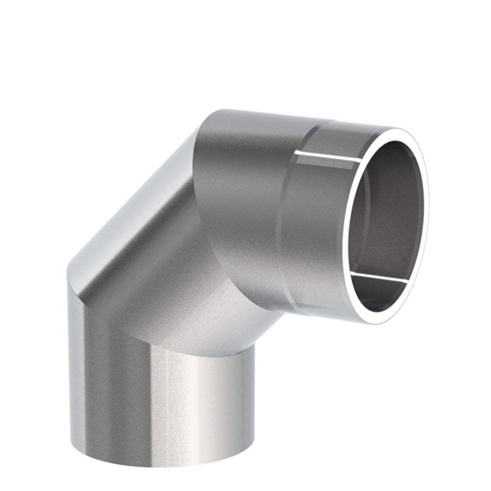 Jeremias Ofenrohr Winkel 90° ohne Tür | Ø130mm