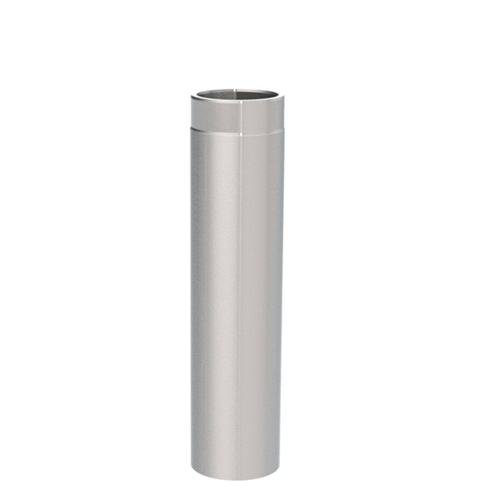 Jeremias Ofenrohr Längenelement 750mm | Edelstahl gebürstet