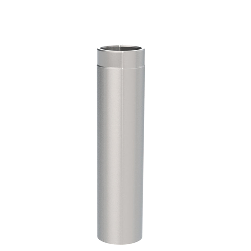Jeremias Ofenrohr Längenelement 750mm | Edelstahl gebürstet