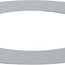 Jeremias Ofenrohr Wandrosette 55mm | Edelstahl gebürstet | Ø150mm